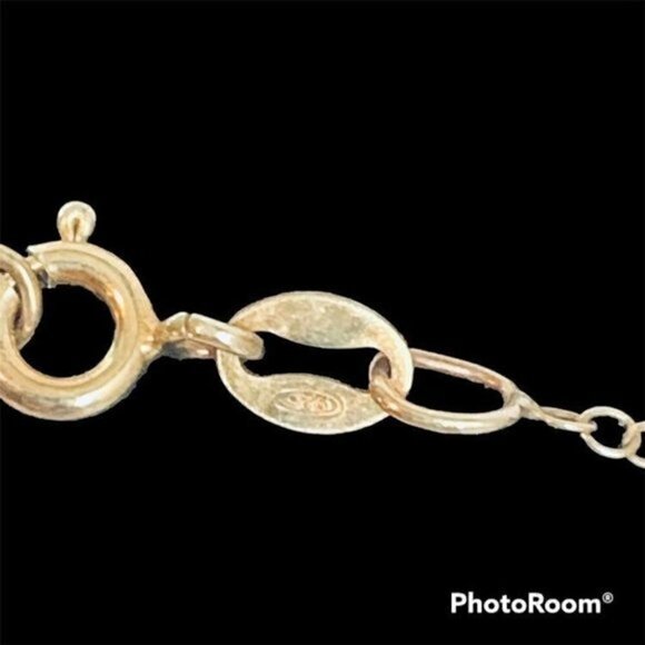 Vintage Anchor Gold Plated Sterling Silver Necklace - Picture 6 of 8